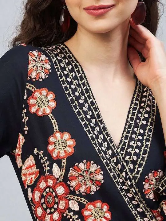 Designer Indian Floral Printed Jumpsuit For Women