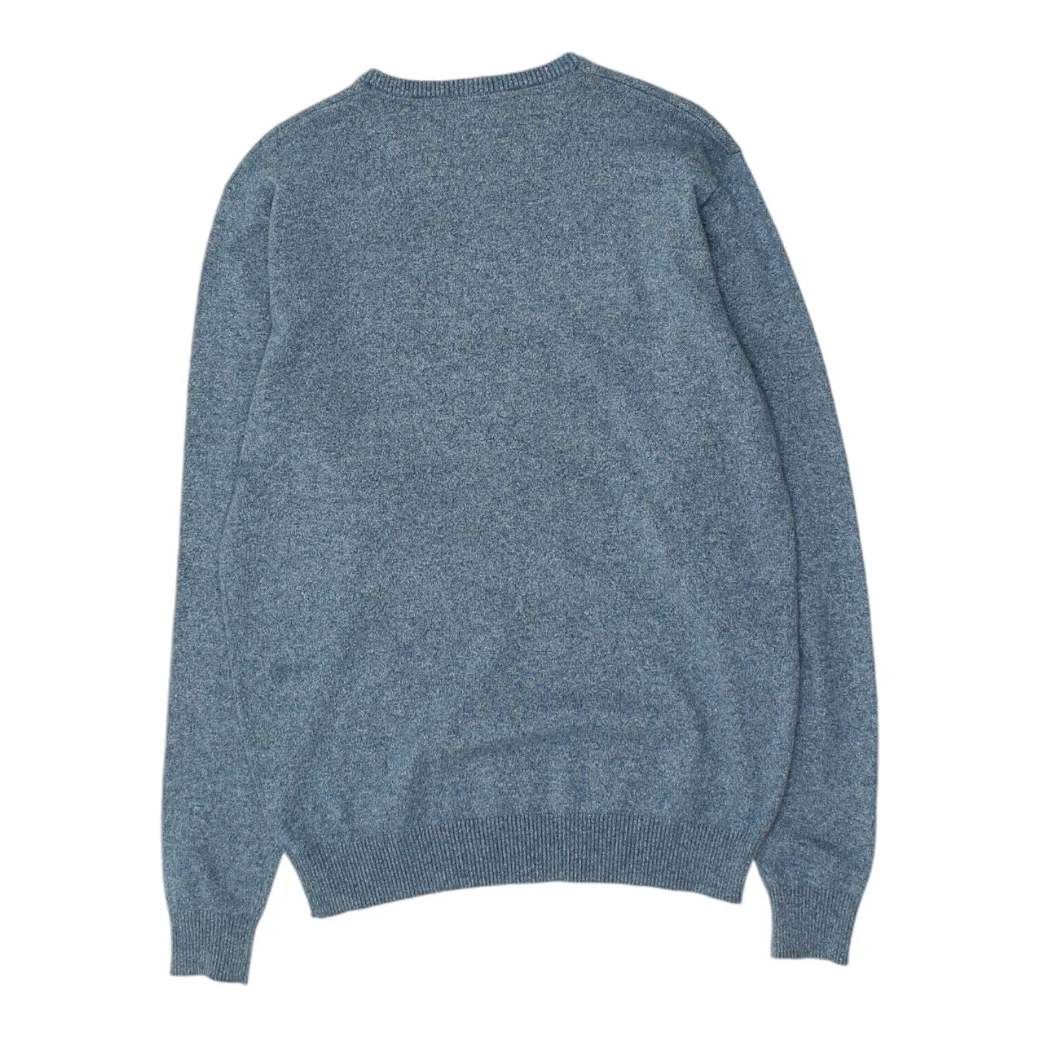 Diesel Mens Blue Knit Crew Neck Jumper | Vintage High End Designer Sweater VTG