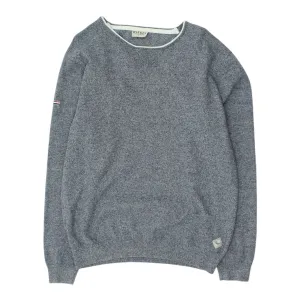 Diesel Mens Grey Crew Neck Knit Jumper | Vintage Casual Designer Sweater VTG