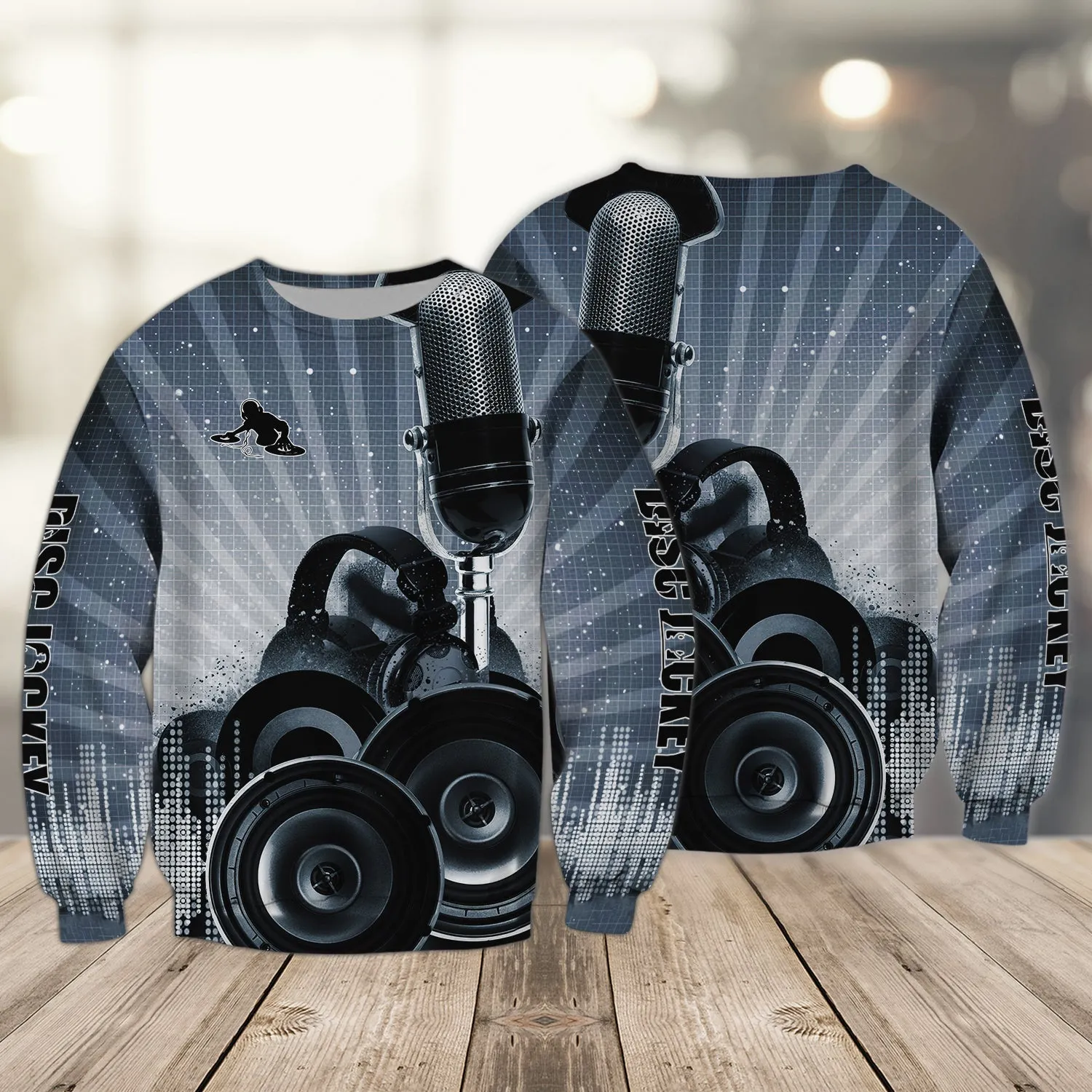 DJ Micro Tab Music Lover 3D Sweatshirt Hoodie Bomber, Christmas Shirt for DJ Lovers, DJ Sweatshirt