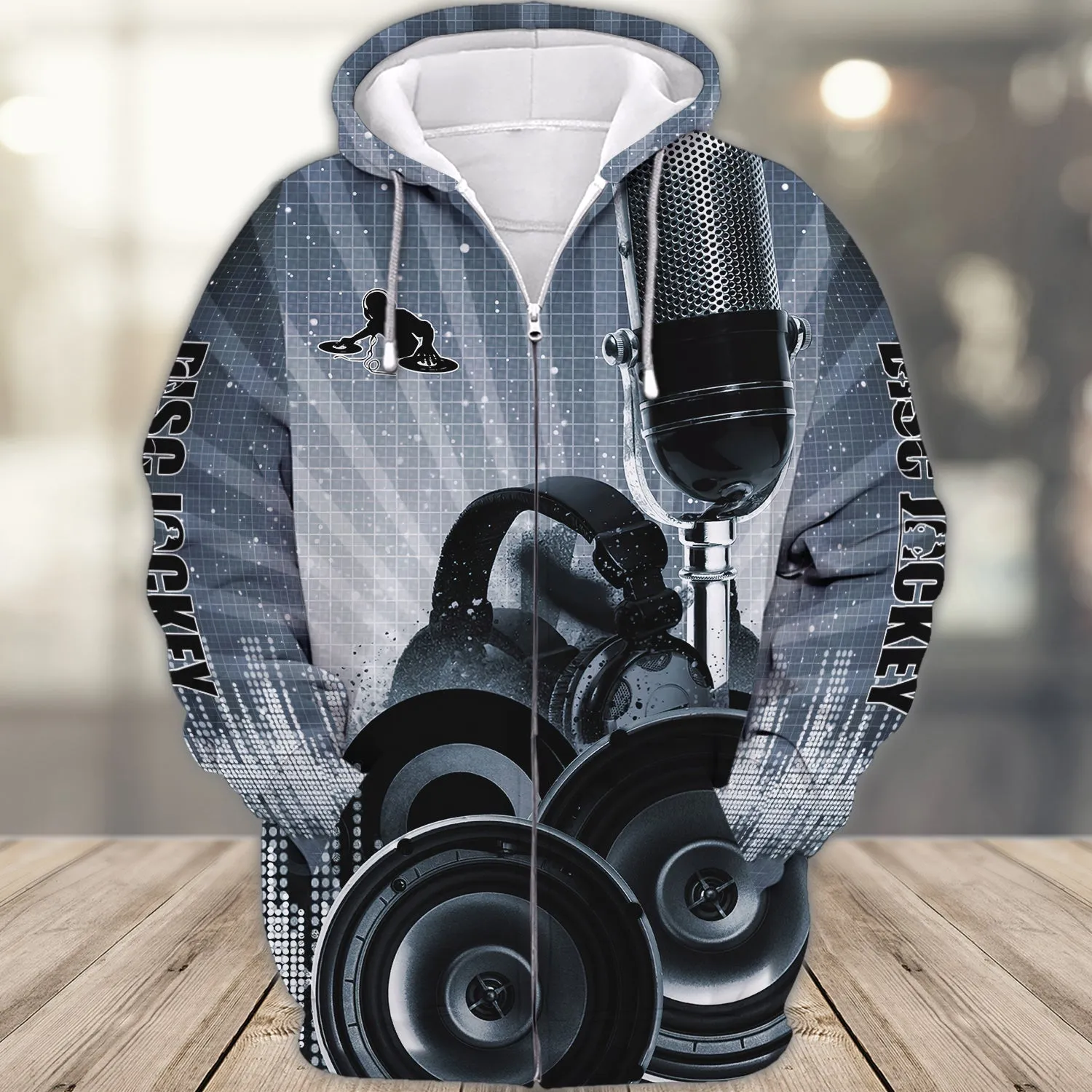 DJ Micro Tab Music Lover 3D Sweatshirt Hoodie Bomber, Christmas Shirt for DJ Lovers, DJ Sweatshirt