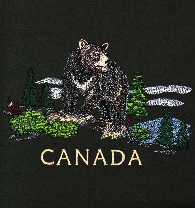 E24206 - CLASSIC FIT CREWNECK, BEAR EMBROIDERY