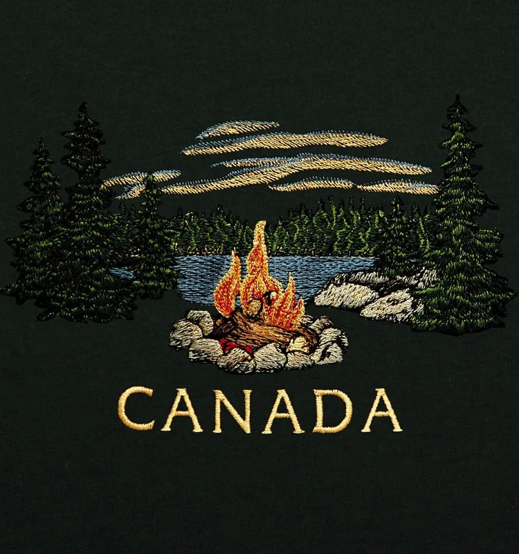 E24209 - CLASSIC FIT CREWNECK, CAMPFIRE EMBROIDERY