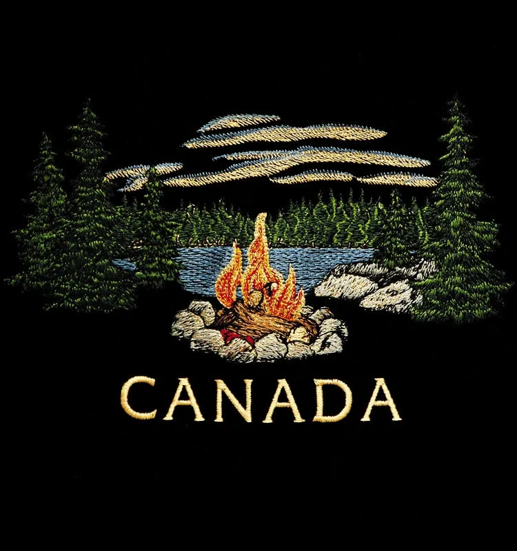 E24209 - CLASSIC FIT CREWNECK, CAMPFIRE EMBROIDERY