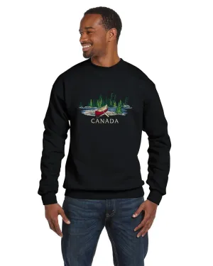 E24210 - CLASSIC FIT CREWNECK, CANOE EMBROIDERY