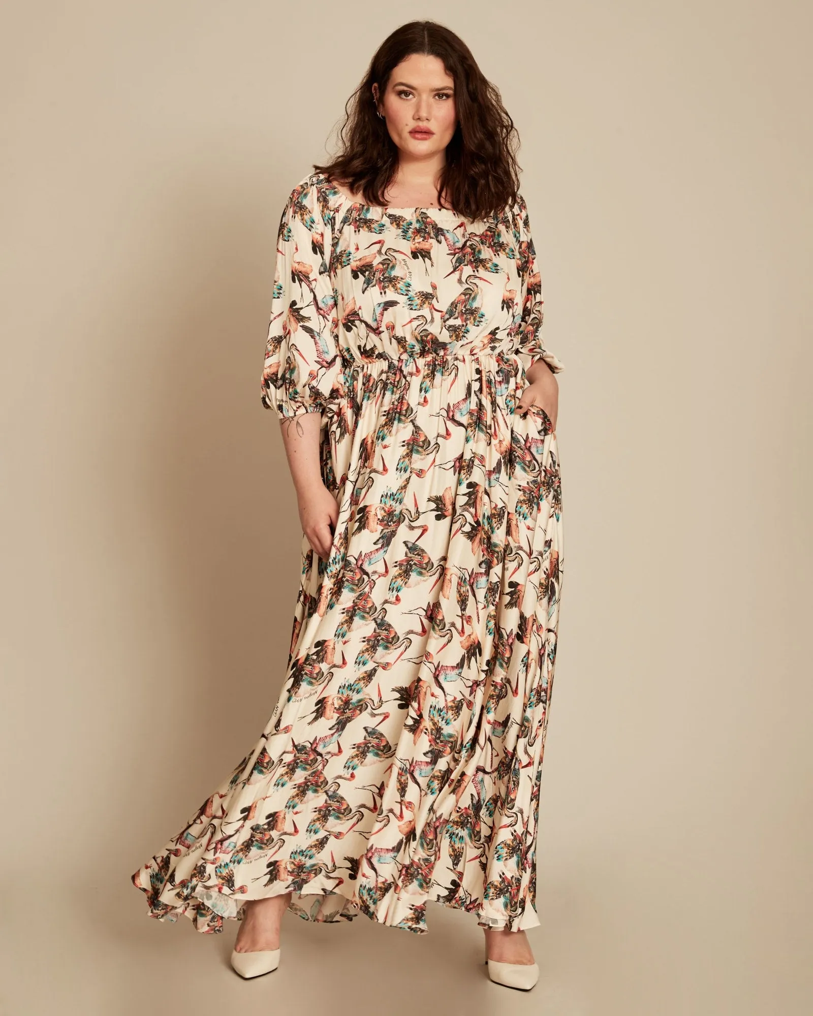 Eddy Crane Maxi Dress | Cream