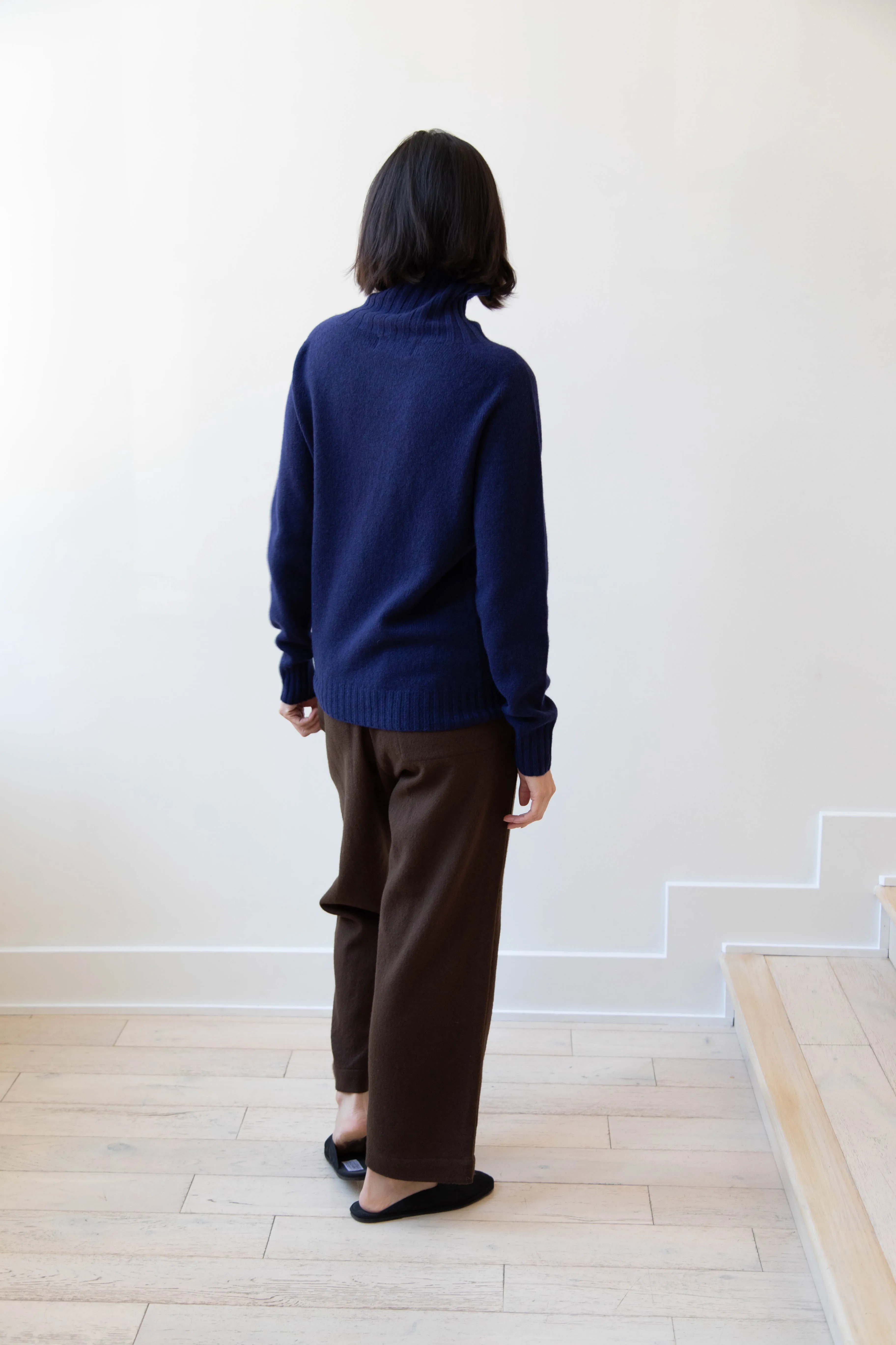 Evan Kinori | Elastic Pants in Brushed Wool Twill