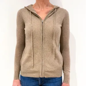 Fawn Brown Cashmere Hoodie Small