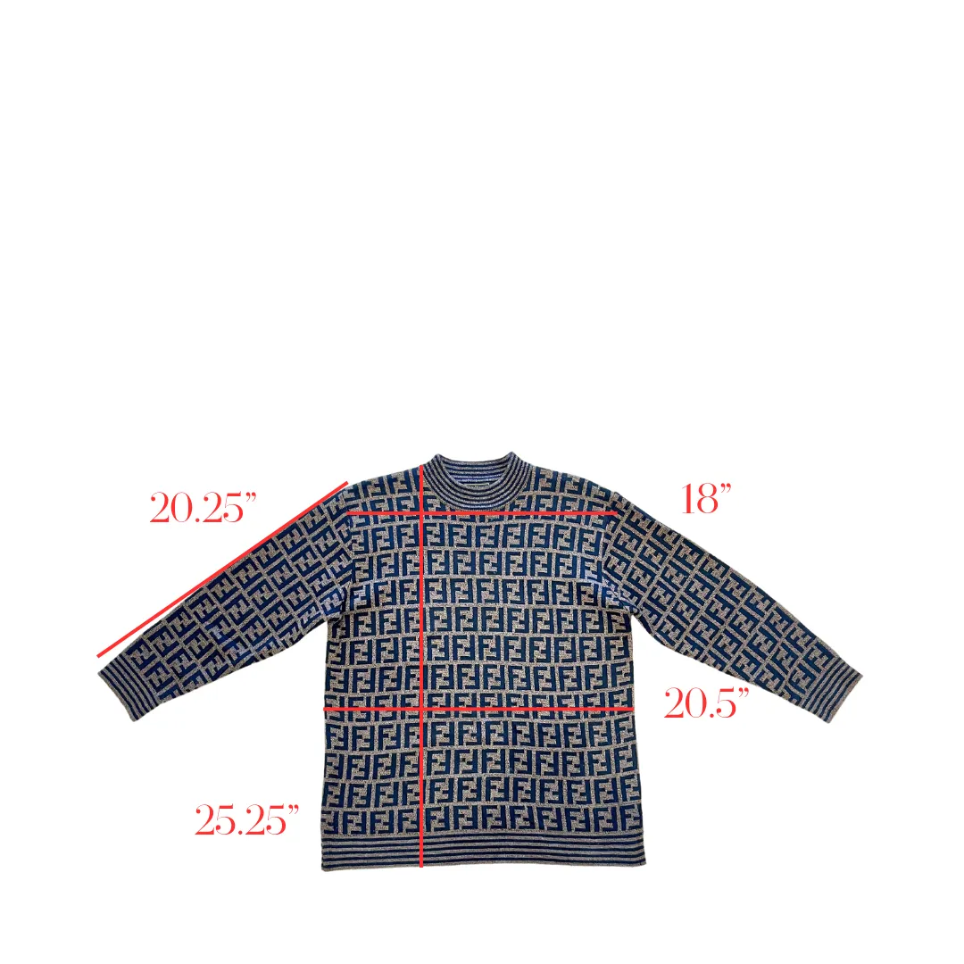 Fendi FF Oversized Crewneck Sweater