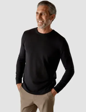Fine Knit Crewneck Black