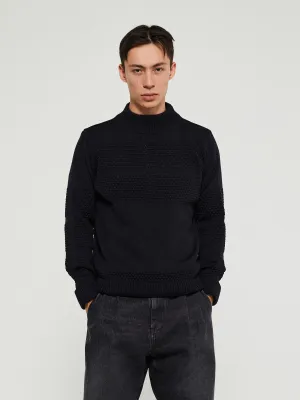 Fisherman II Sweater in Blue Navy