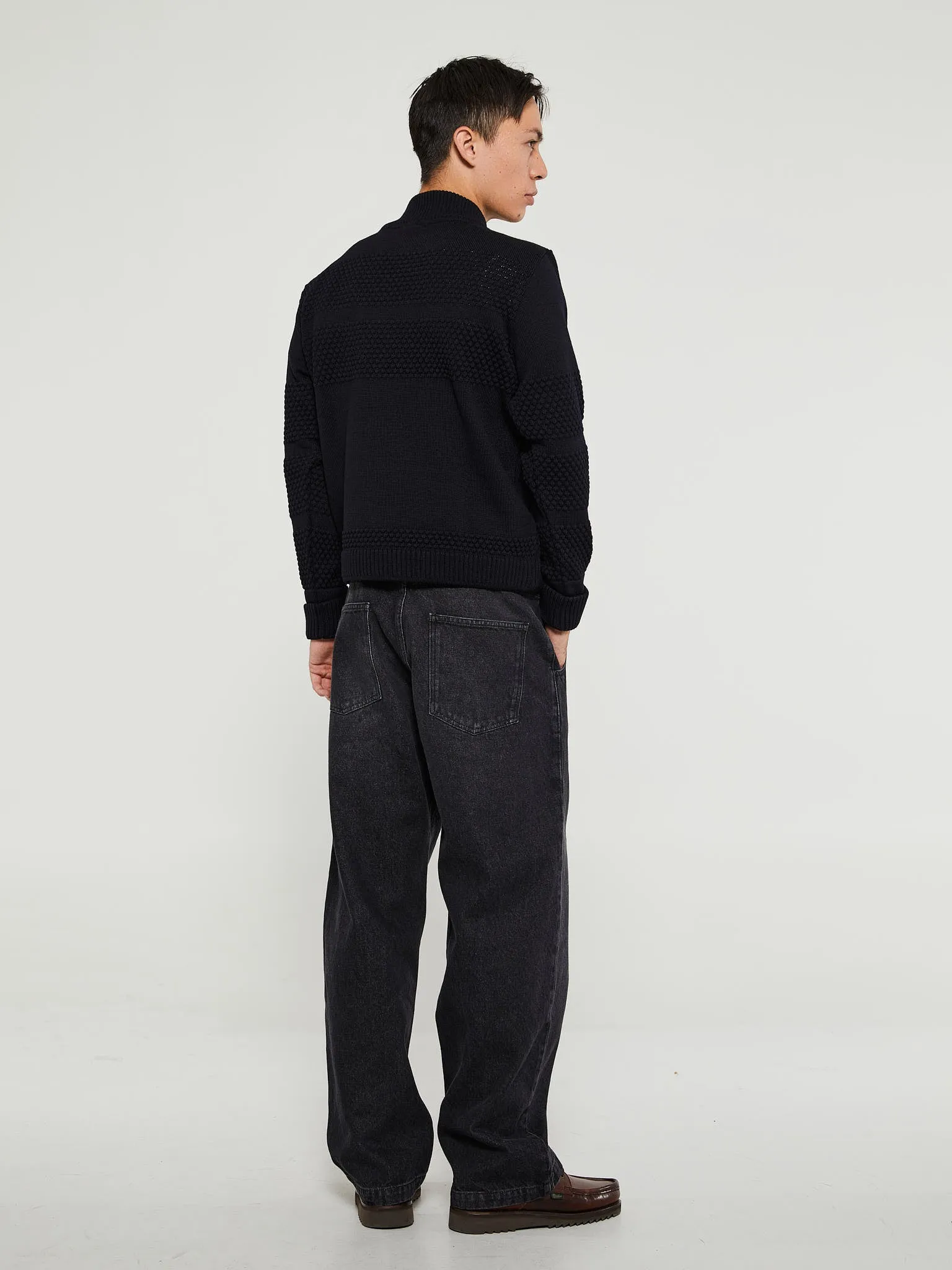 Fisherman II Sweater in Blue Navy