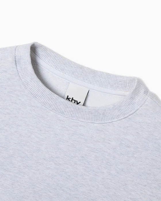 Fleece Crewneck | Light Heather Grey