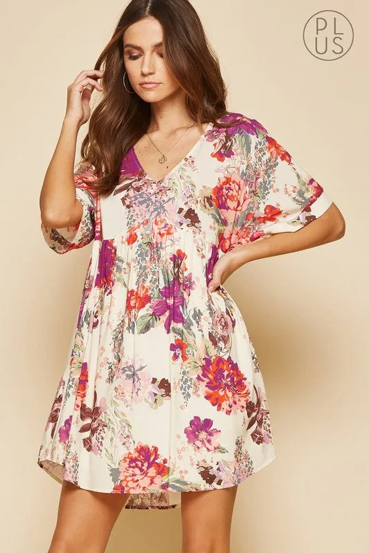 Floral Babydoll Dress