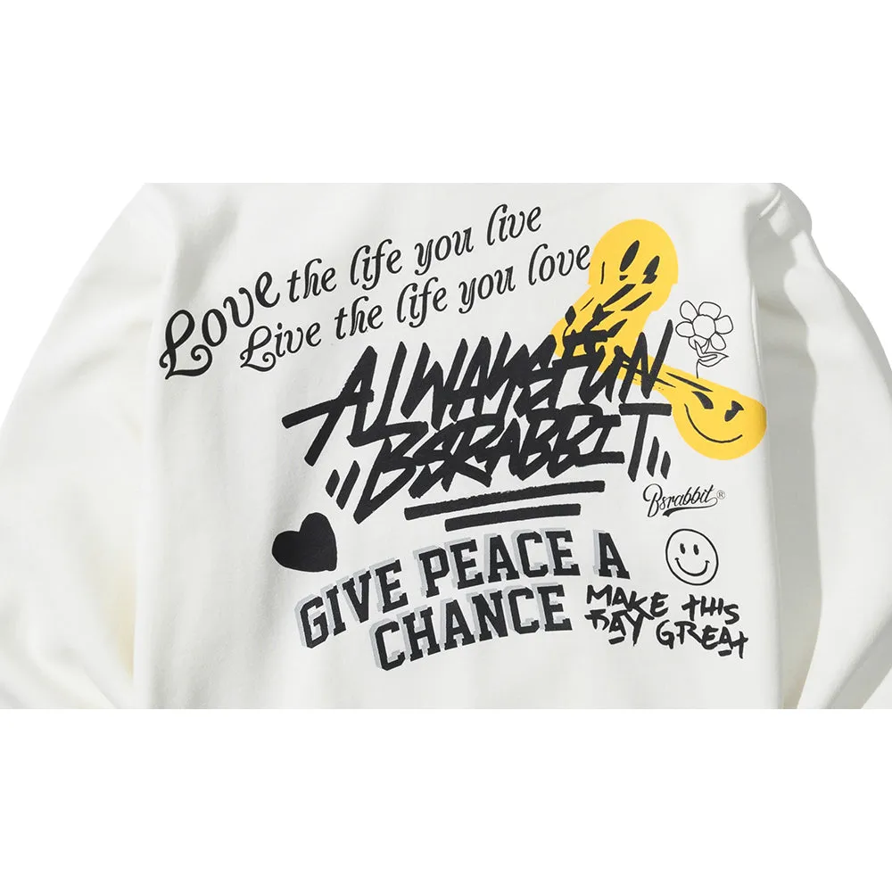 GPC SMILE BIG LOGO HOODIE WHITE