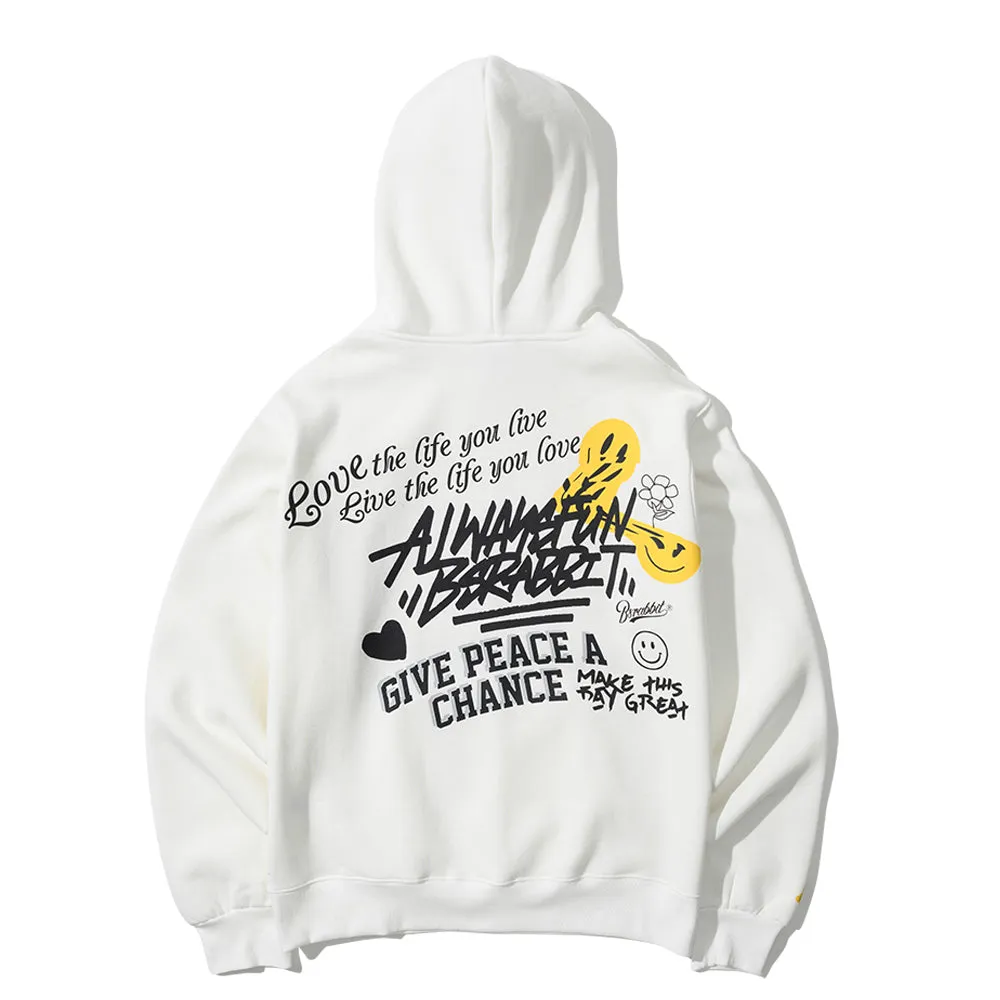 GPC SMILE BIG LOGO HOODIE WHITE