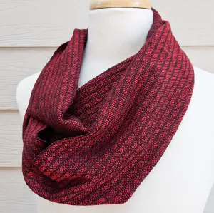 Handwoven Scarf - Luxe - Red Peacock