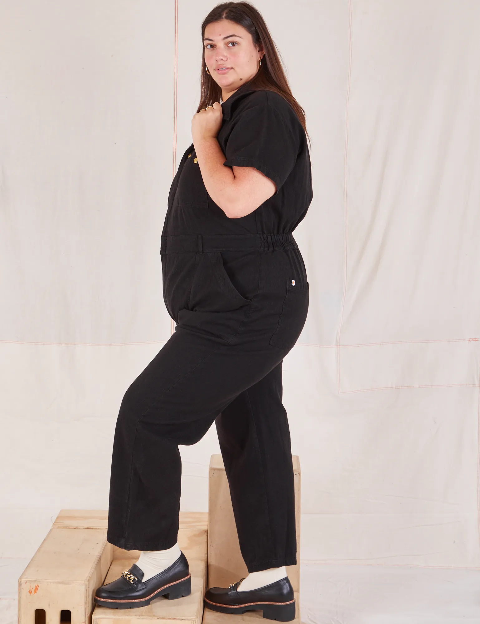 Heritage Short Sleeve Jumpsuit - Basic Black