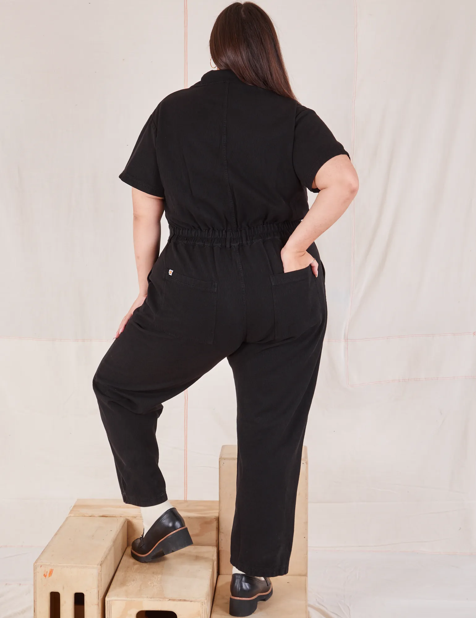 Heritage Short Sleeve Jumpsuit - Basic Black