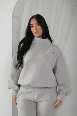 High Neck Oversized Jumper Moon