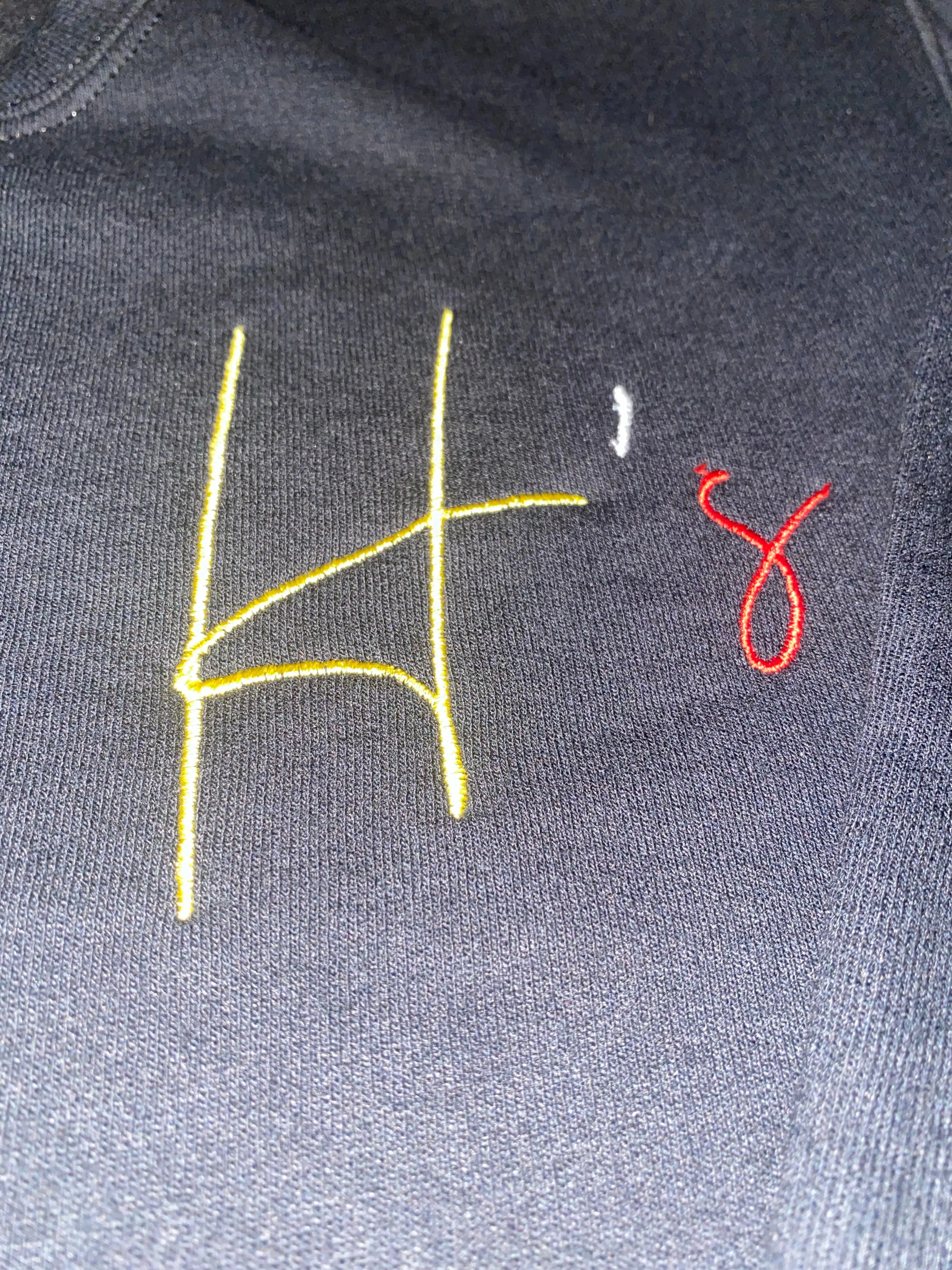 H's USMC Black Crewneck Sweatshirt