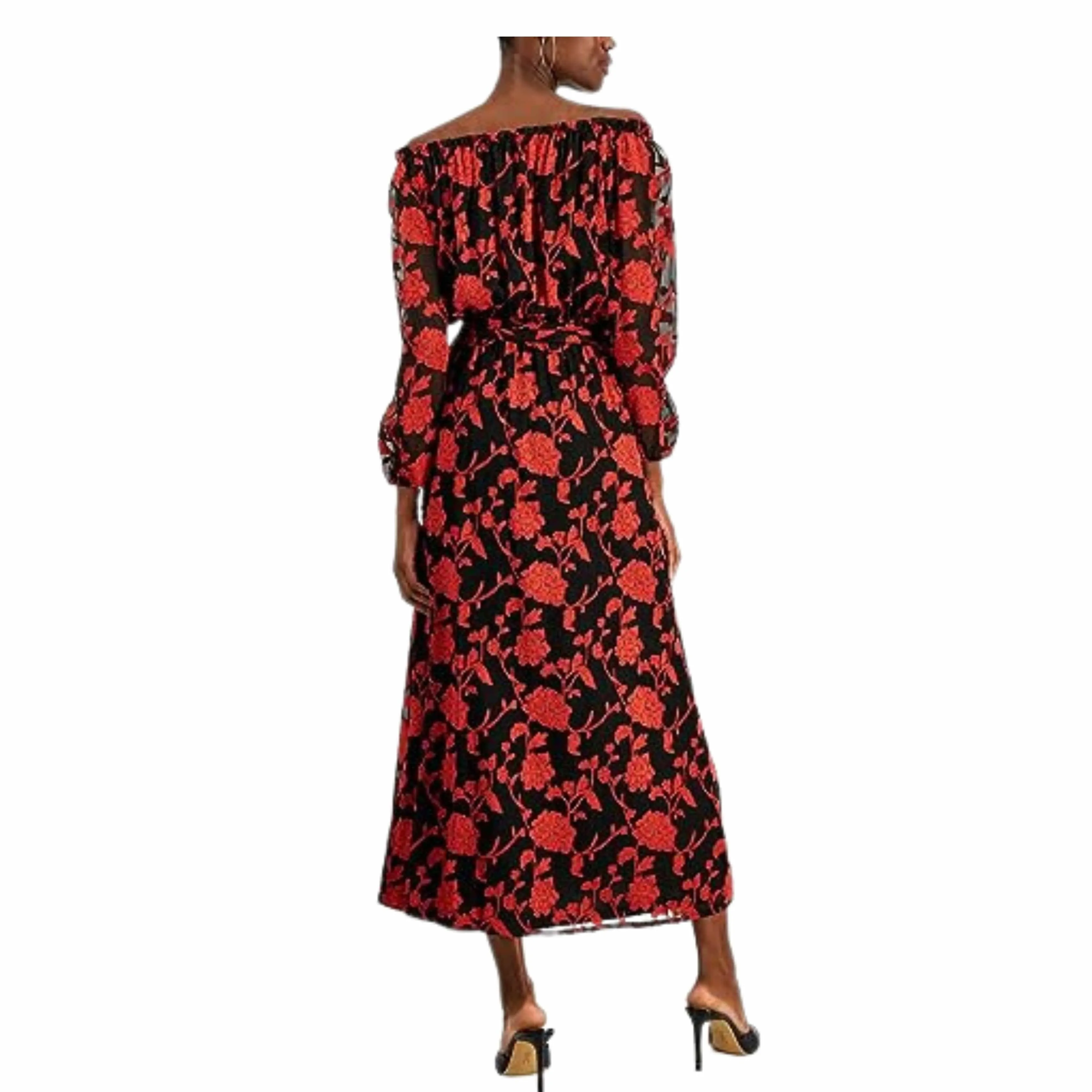 INC - Floral-Print Off-the-Shoulder Maxi Dress