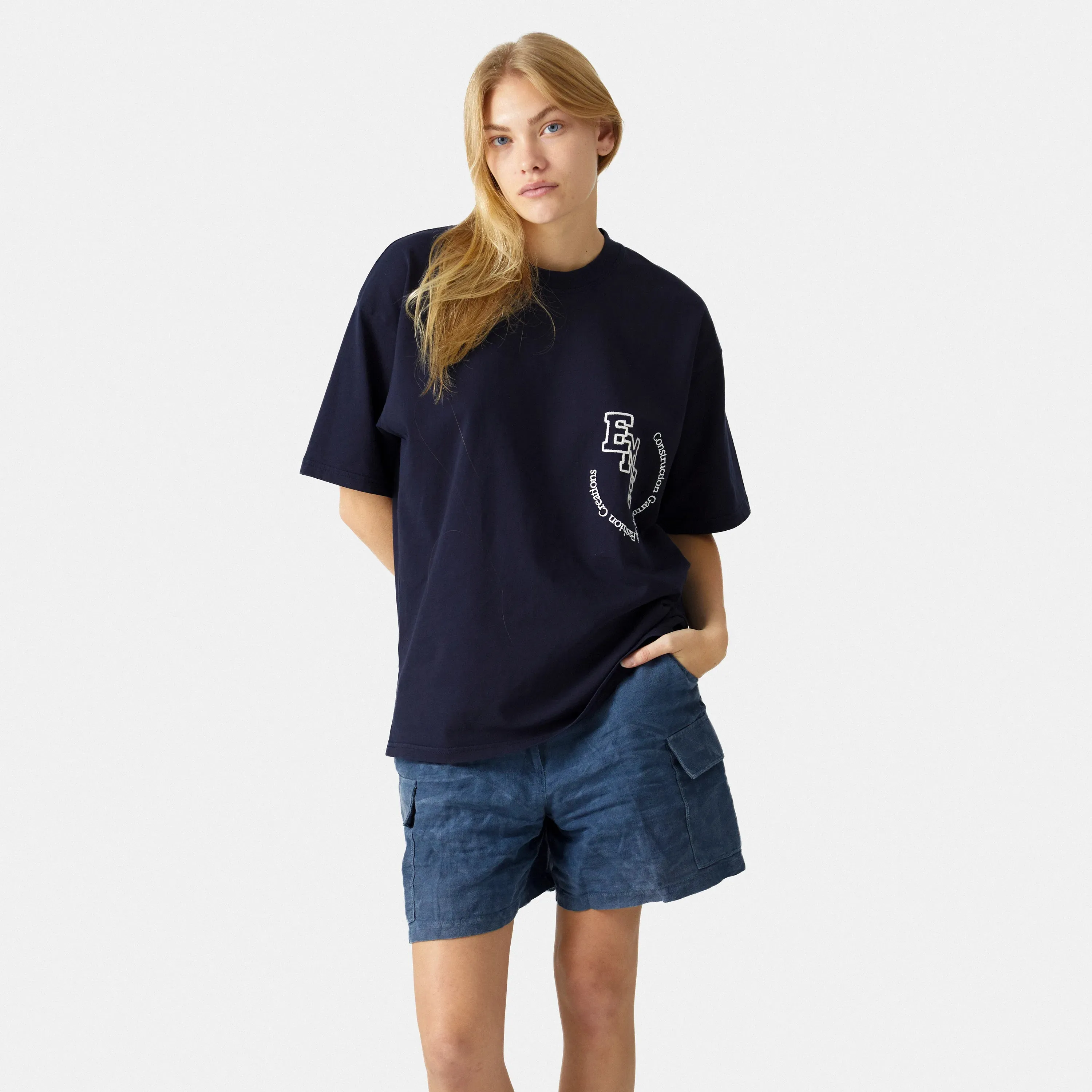 Insider Navy Oversized Tee