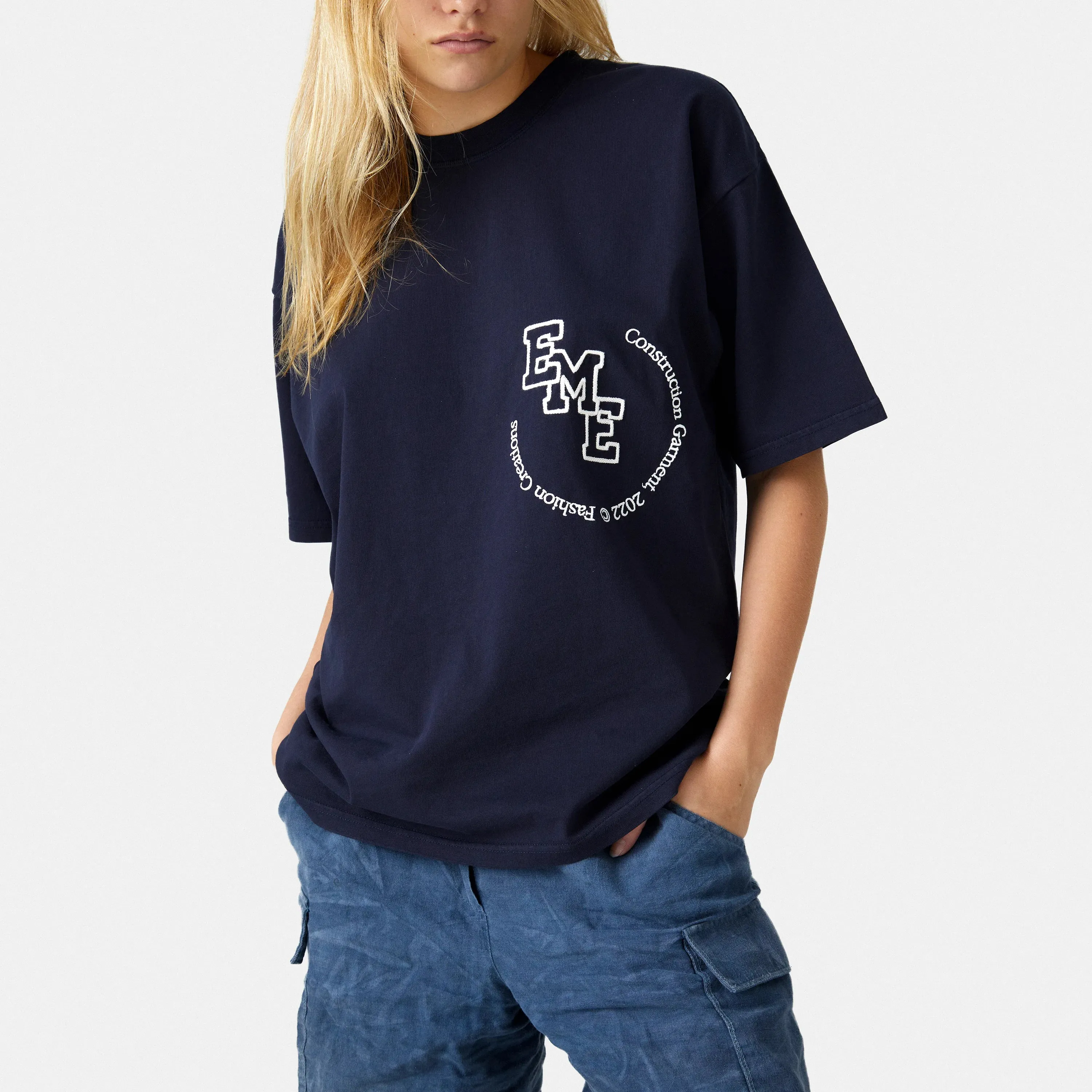 Insider Navy Oversized Tee