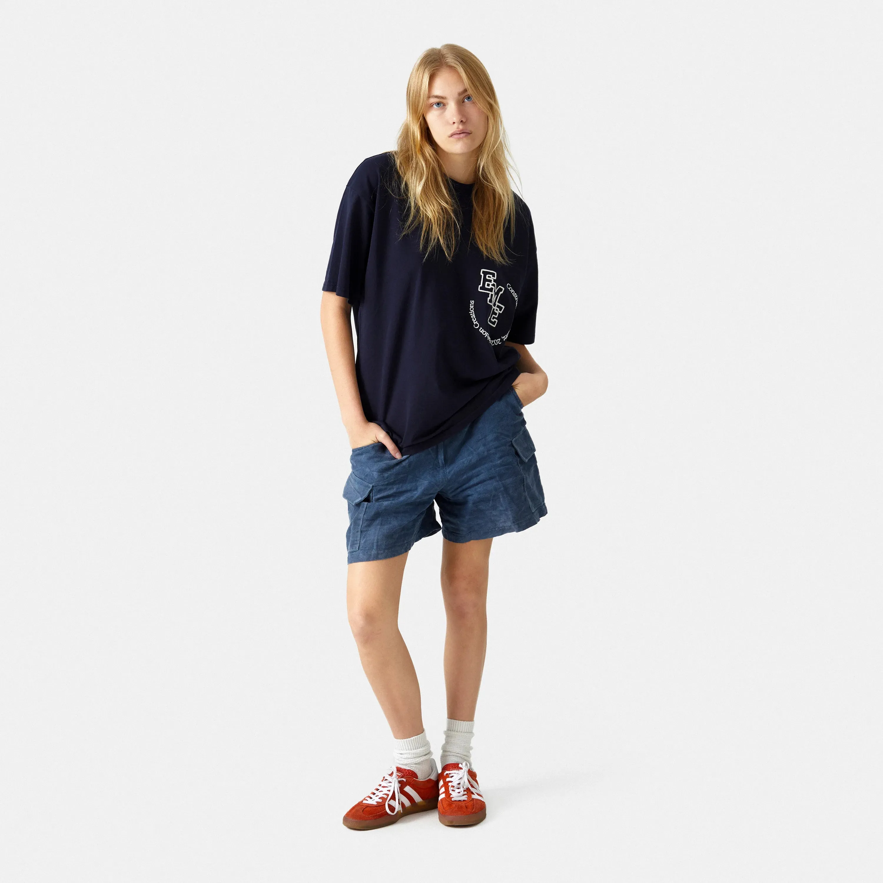 Insider Navy Oversized Tee