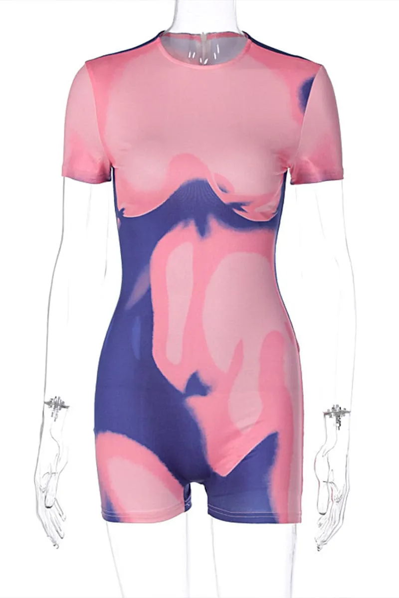 JC442 Short Sleeve Graphic Rompers
