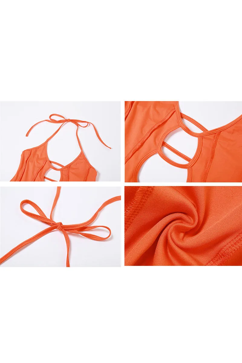 JC502 Halter Bodycon Jumpsuits