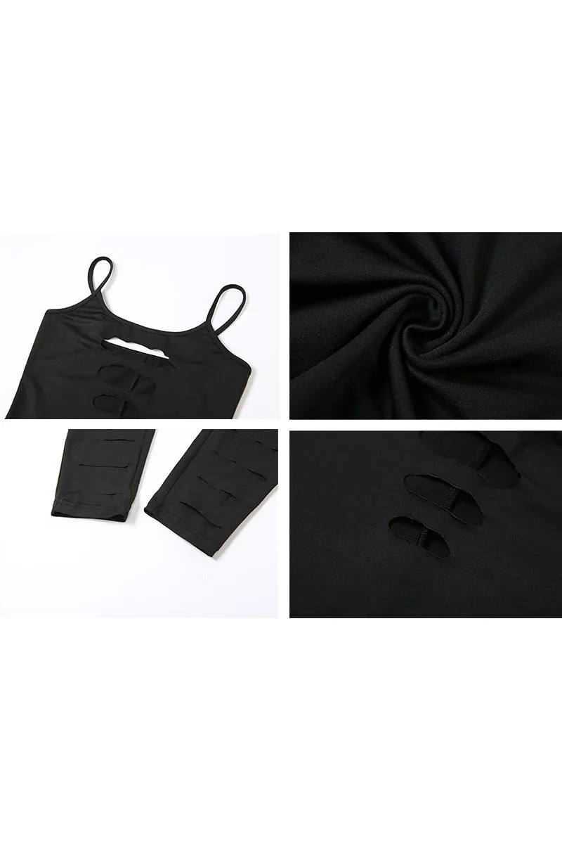JC602 Cutout Bodycon Jumpsuits