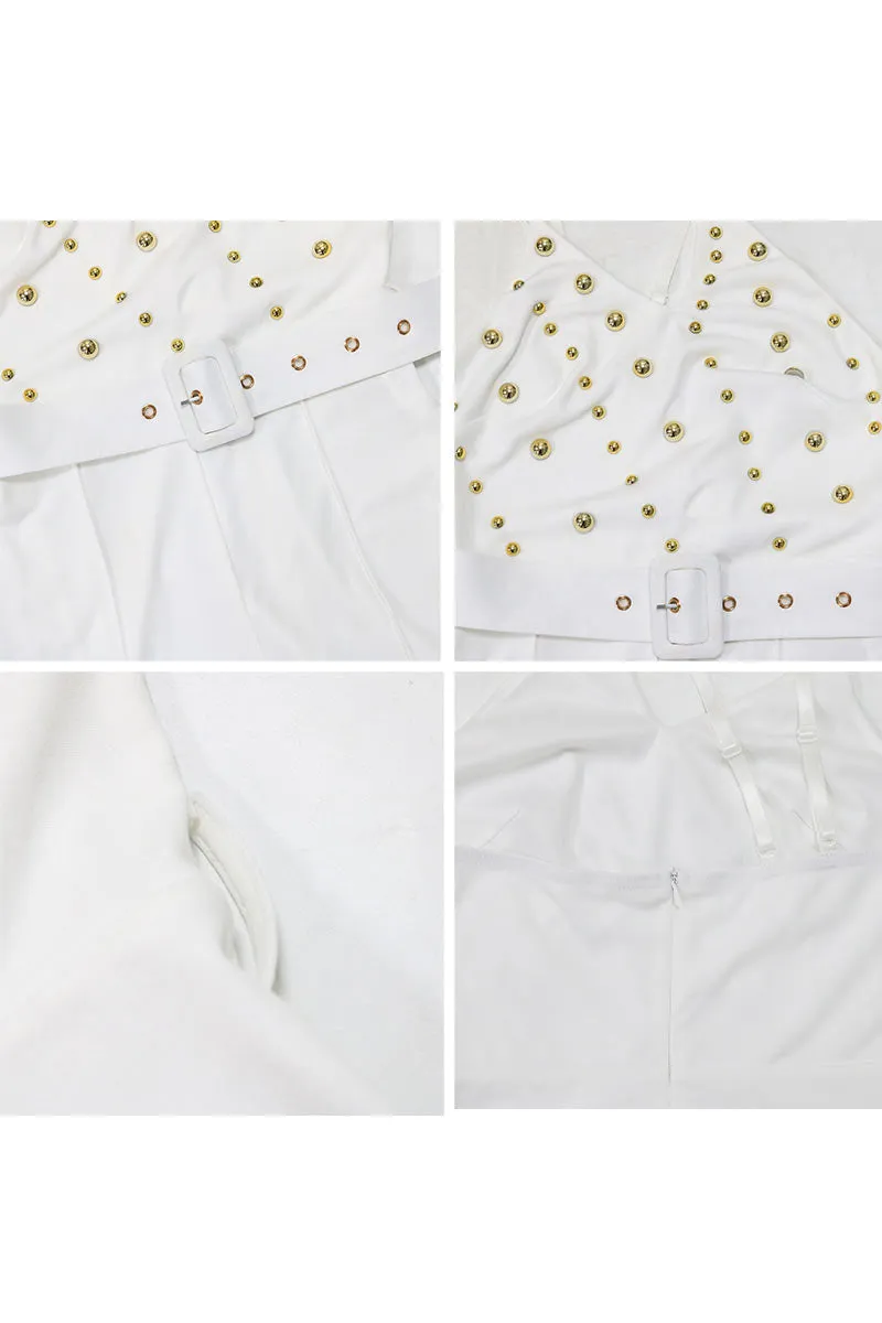 JG648 Solid Irregular Jumpsuit