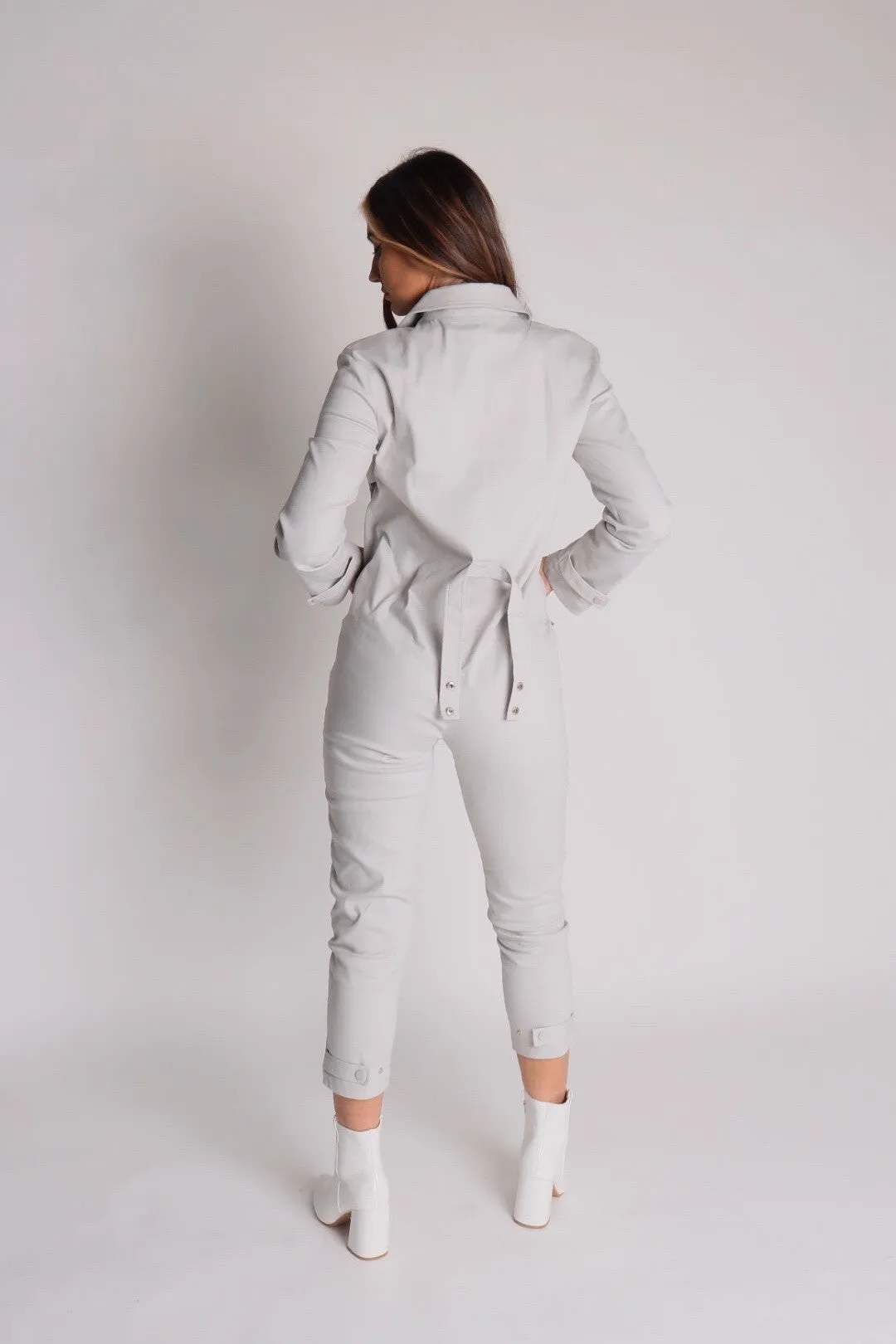 Justine Utility Cargo Detailed Jumpsuit