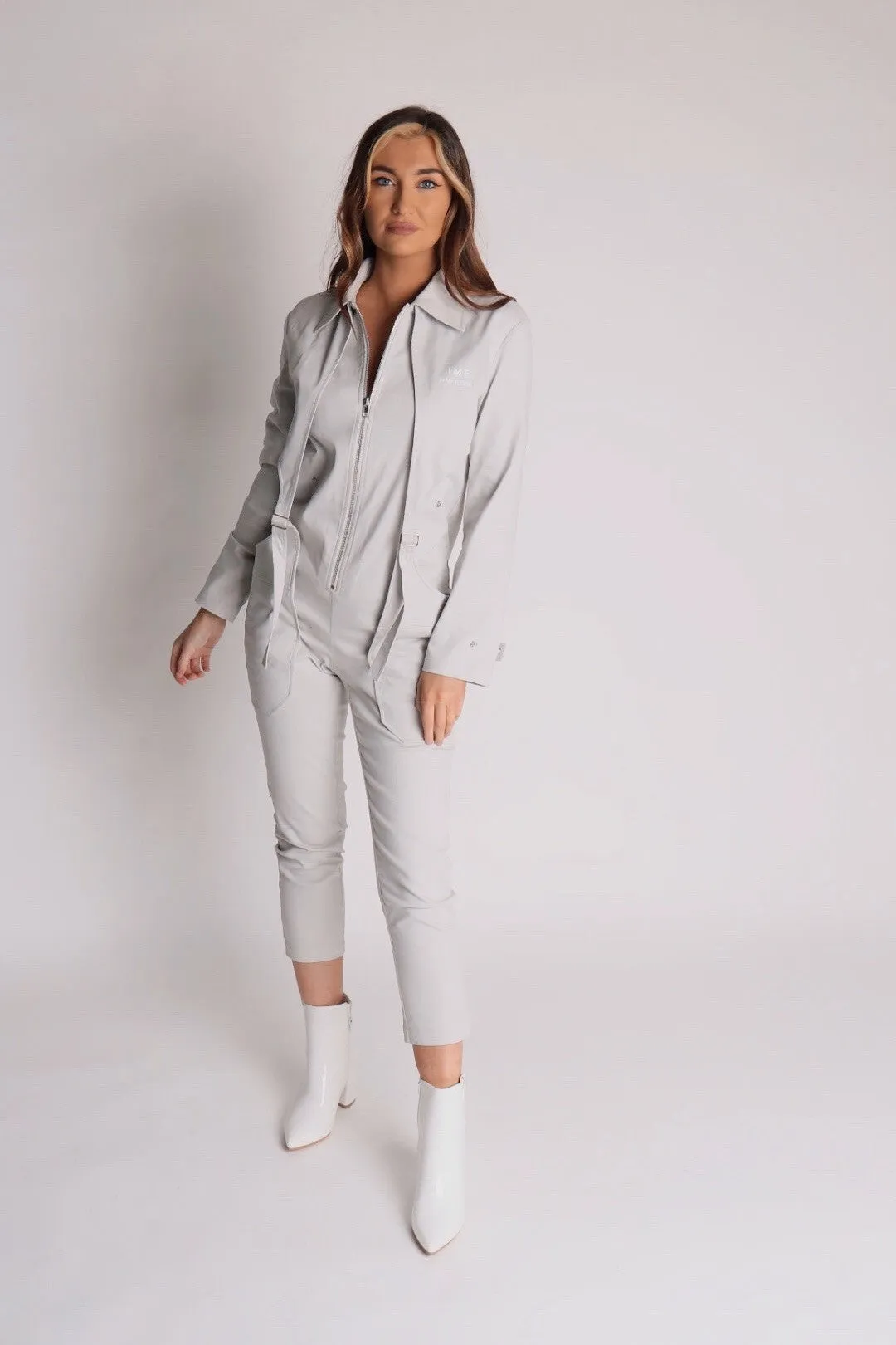 Justine Utility Cargo Detailed Jumpsuit