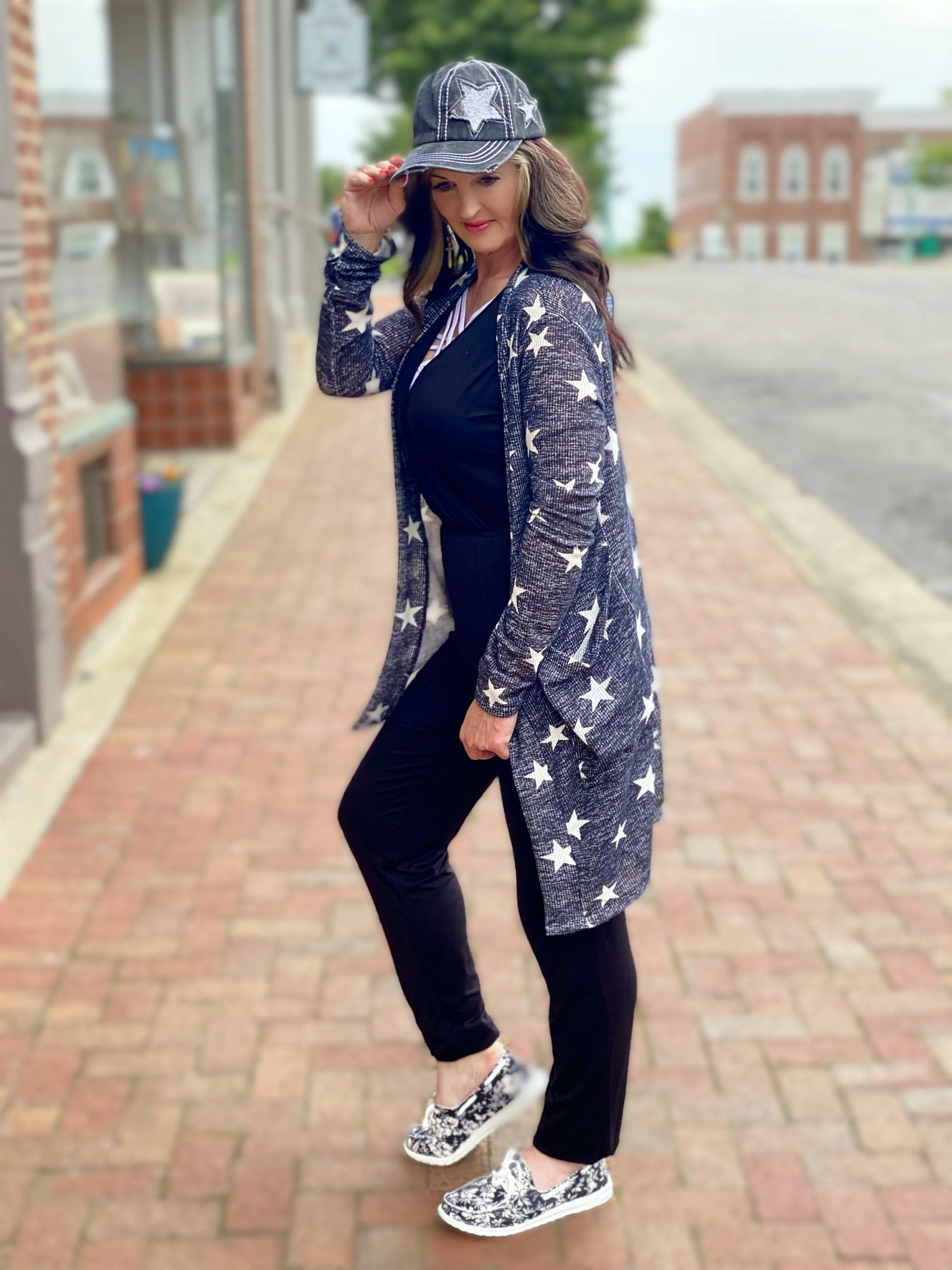 Kassie Just Breathe Black V-neck Jumpsuit