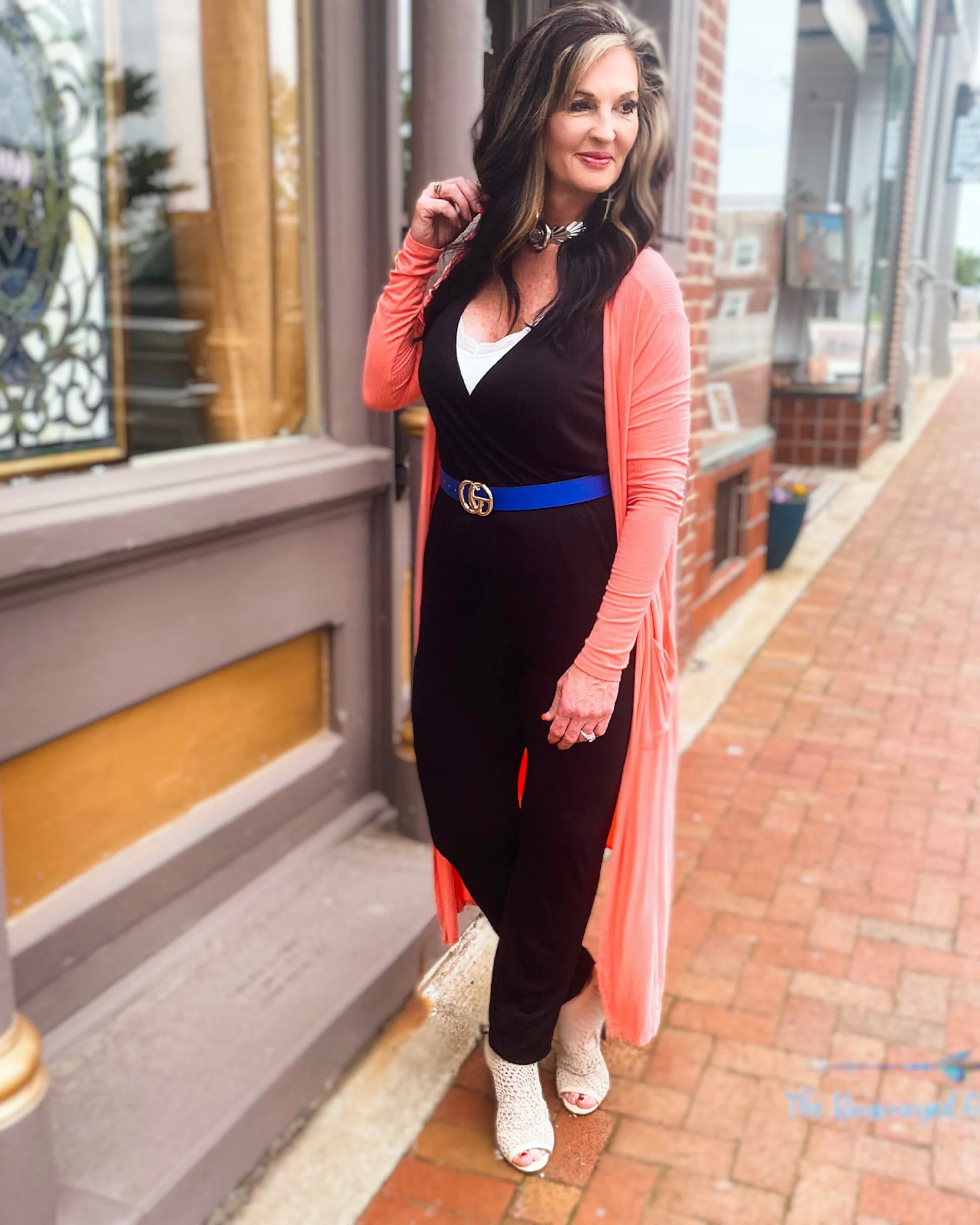Kassie Just Breathe Black V-neck Jumpsuit