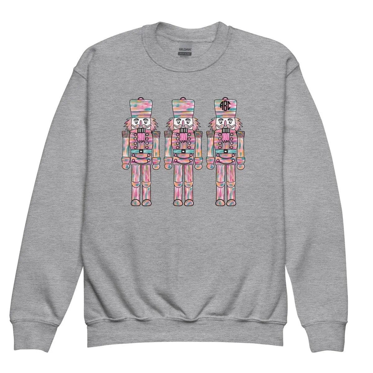 Kids Monogrammed 'Nutcrackers' Crewneck Sweatshirt