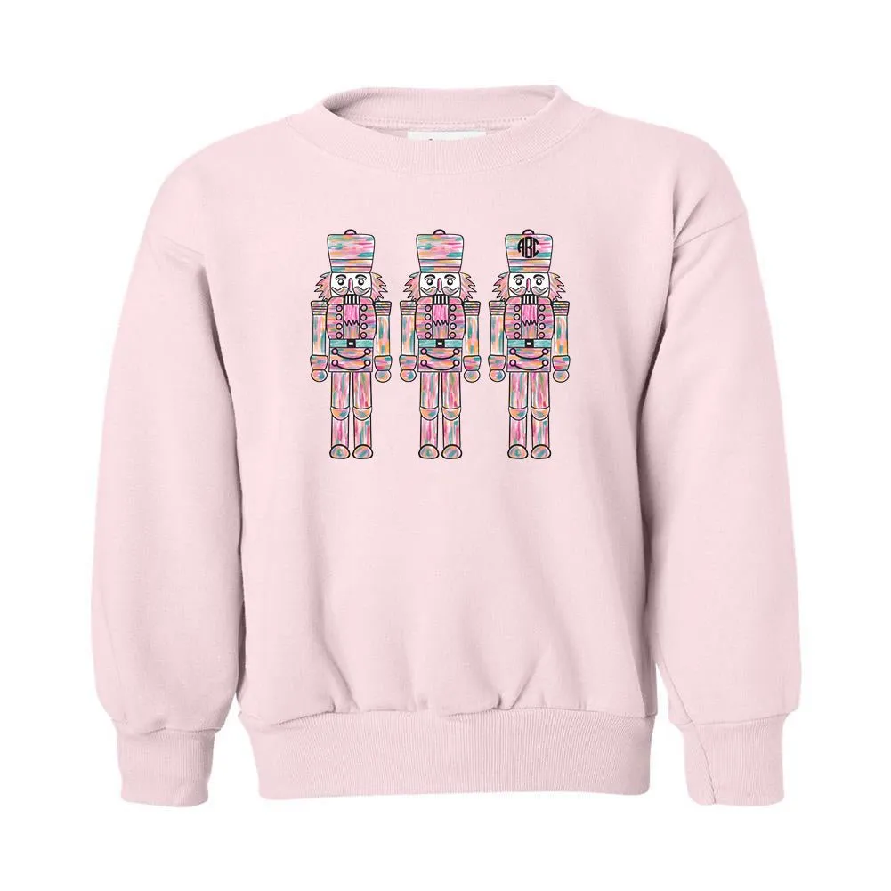 Kids Monogrammed 'Nutcrackers' Crewneck Sweatshirt