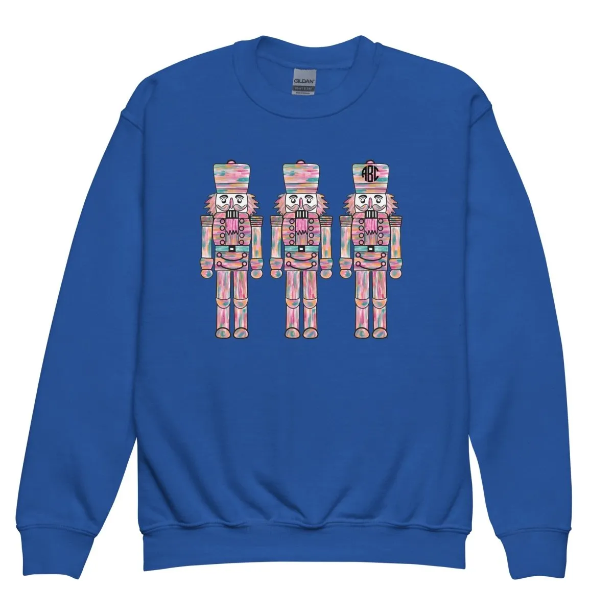 Kids Monogrammed 'Nutcrackers' Crewneck Sweatshirt