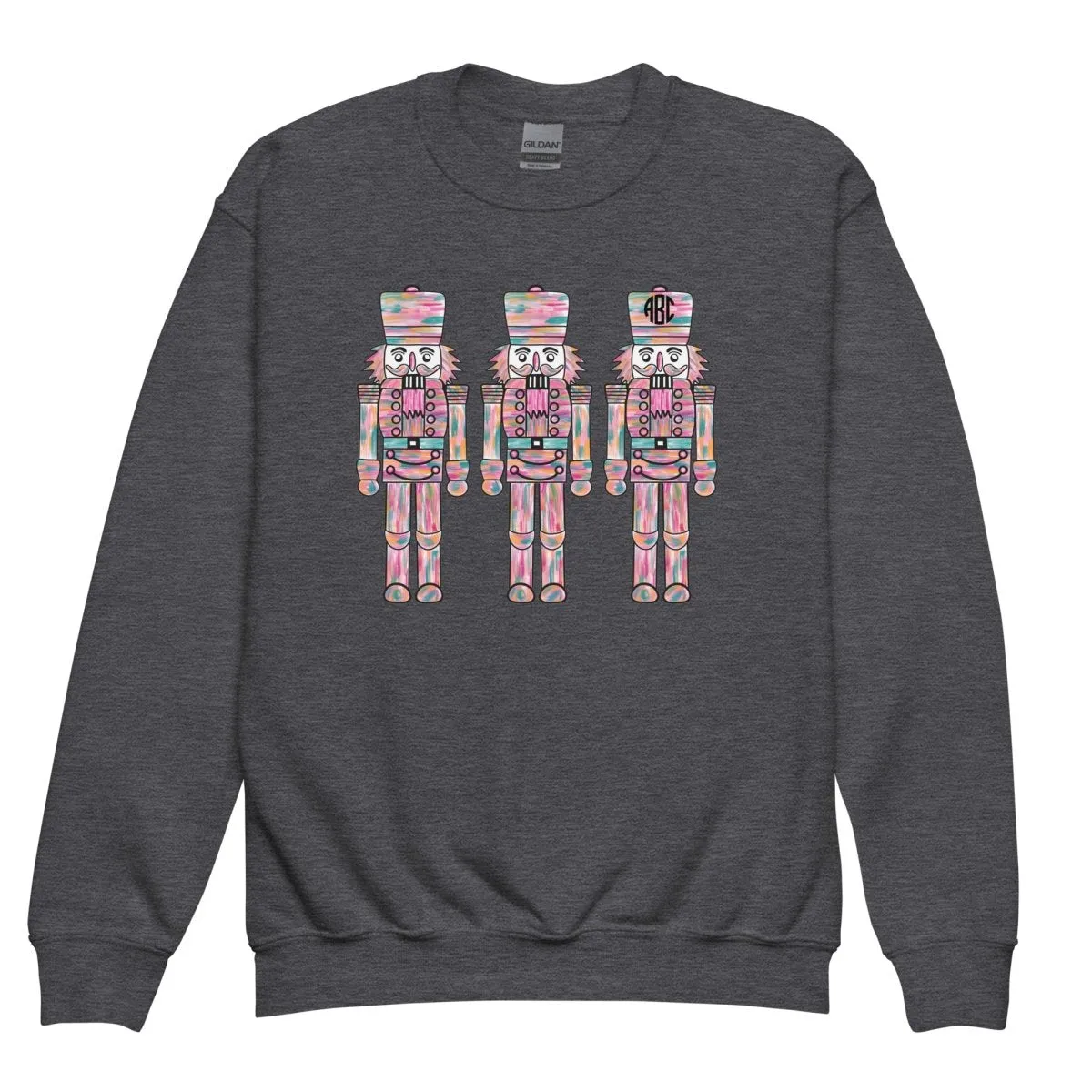 Kids Monogrammed 'Nutcrackers' Crewneck Sweatshirt