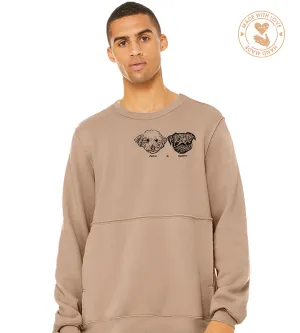 LIMITED EDITION Custom Pet Raw Seam Crewneck, Unisex
