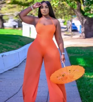 Maui Motivation Patchwork Sheer Jumpsuit