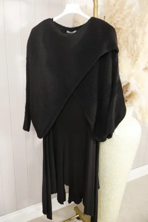 Monica Two Piece Dress Black