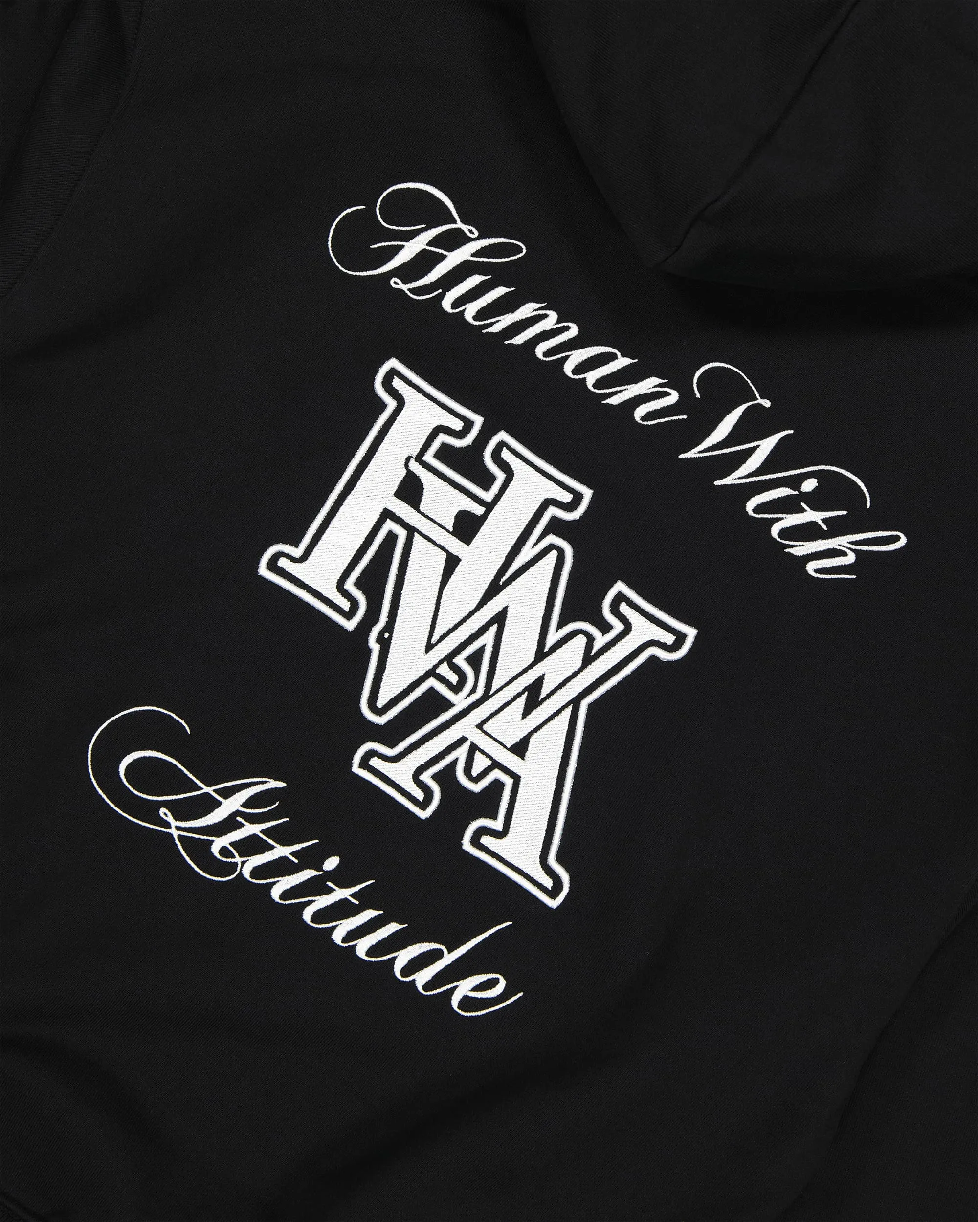 Monogram Hoodie Brodé - Black