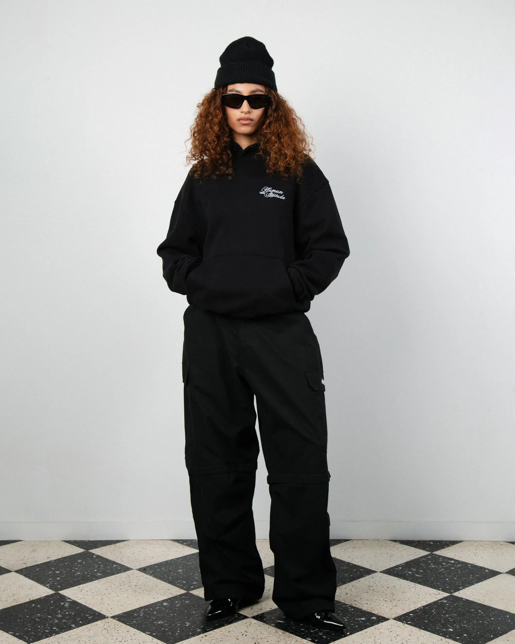Monogram Hoodie Brodé - Black