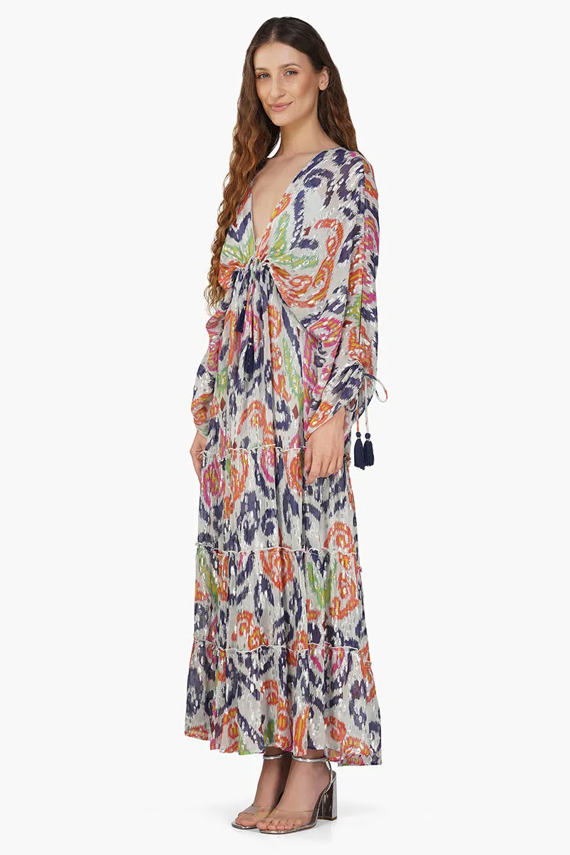 Multi Abstract Gloria Maxi Dress