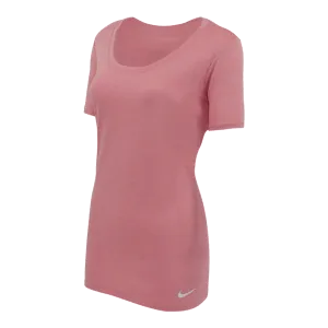 Nike Women's Dry Legend Scoop Veneer T-Shirt Pink L