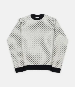 Norse Projects Sigfred Norwegian Birdseye Knit Jumper - Ecru
