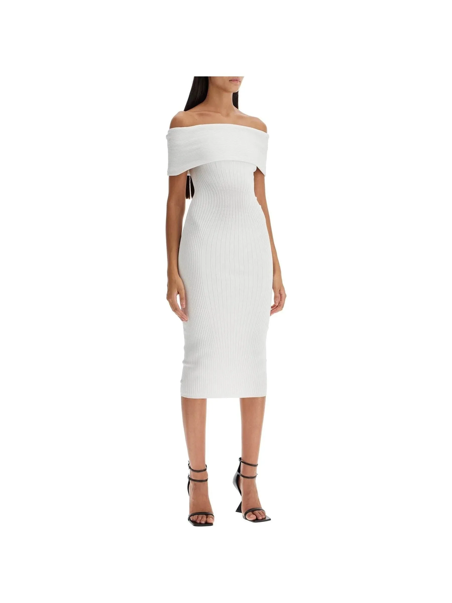 Off-Shoulder Knit Dress